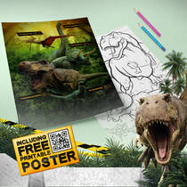World of Dinosaurs XL speelset met jeep en boot productafbeelding 10