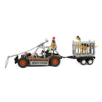 World of Dinosaurs XL speelset met jeep en boot productafbeelding 5
