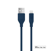 Qware USB-A naar Lightning oplaadkabel - blauw productafbeelding 3