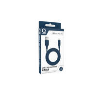 Qware USB-A naar Lightning oplaadkabel - blauw