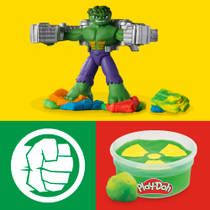 Play-Doh Marvel Hulk Smash & Squish speelset productafbeelding 3