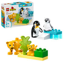 LEGO DUPLO families van wilde dieren: pinguïns en leeuwen 10442