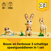 LEGO Creator 3-in-1 lief konijn 31162 Main Image - 1