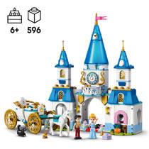 LEGO Disney Princess Assepoesters kasteel en paardenkoets 43275 productafbeelding 2