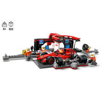 LEGO CITY F1 pitstop en pitcrew met Ferrari auto 60443 Main Image - 1