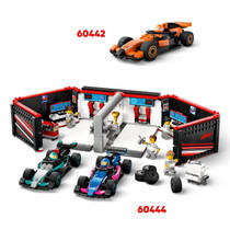 LEGO City F1 pitstop en pitcrew met Ferrari auto 60443 productafbeelding 7
