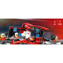 LEGO CITY F1 pitstop en pitcrew met Ferrari auto 60443 Main Image - 3