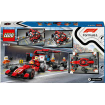 LEGO City F1 pitstop en pitcrew met Ferrari auto 60443 productafbeelding 8