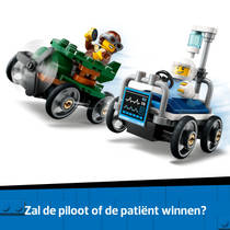 LEGO CITY raceautopakket vliegtuig vs. ziekenhuisbed 60459 Main Image - 3