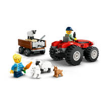 LEGO CITY rode tractor met aanhanger met schapen 60461 Main Image - 3