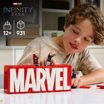 LEGO Marvel: MARVEL logo en minifiguren 76313 Main Image - 1