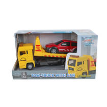 Kids Globe Traffic takelwagen met auto productafbeelding 2