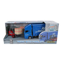 Kids Globe Traffic vrachtwagen met vorkheftruck productafbeelding 2