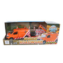 Kids Globe Traffic VW transporter met pijlwagen productafbeelding 2