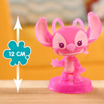 Disney Stitch wiebelhoofd verzamelfiguur Angel - roze Main Image - 2