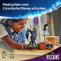 LEGO Disney de jurken van Malificent en Cruella de Vil 43262 productafbeelding 2