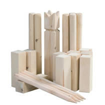 Outdoor Play Kubb Game met draagtas