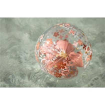 Little Dutch Pink Flowers strandbal productafbeelding 3