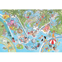 Jumbo Jan van Haasteren Junior puzzel Waterglijbaan gekte - 360 stukjes productafbeelding 2