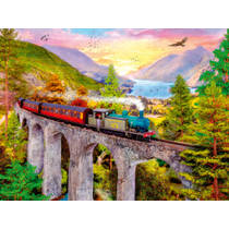 Ravensburger puzzel trein in de herfst - 1500 stukjes productafbeelding 2