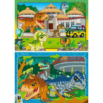 Ravensburger Jurassic World Explorers puzzelset - 2 x 24 stukjes productafbeelding 2