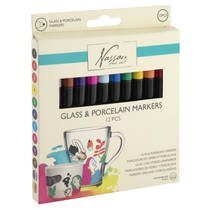 Nassau glas en porselein marker set 12-delig productafbeelding 2