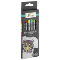 Nassau dual textielmarkers set 6-delig hoofdafbeelding product
