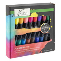 Nassau acrylverf set 18-delig