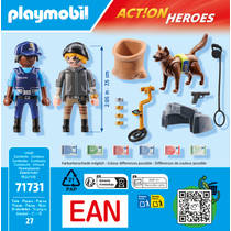 PLAYMOBIL Action Heroes politiehond met boef 71731 productafbeelding 5