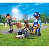 PLAYMOBIL Action Heroes politiehond met boef 71731 productafbeelding 3