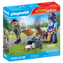 PLAYMOBIL Action Heroes politiehond met boef 71731 productafbeelding 4