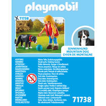 PLAYMOBIL My Life vrouw met berghond 71738 Main Image - 4