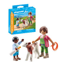 PLAYMOBIL DuoPacks boer met kalf 71803