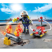 PLAYMOBIL Action Heroes brandweerman met waterpomp 71826 Main Image - 1