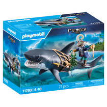 PLAYMOBIL Pirates reuzenhaai met piraat 71793 productafbeelding 7