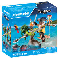 PLAYMOBIL Pirates piraat met ballista 71795 Main Image - 2