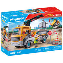 PLAYMOBIL Action Heroes vrachtwagen met kraan 71750 productafbeelding 6