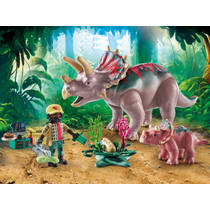 PLAYMOBIL Dinos triceratops familie 71821 productafbeelding 5