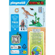 PLAYMOBIL Dinos velociraptor 71823 productafbeelding 4