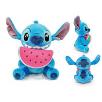 Disney Lilo & Stitch pluchen knuffel Stitch met watermeloen - 25 cm