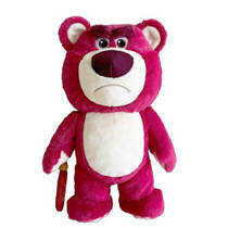 Pluchen knuffel Lotso met wandelstok - 25 cm