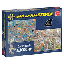 Jumbo Jan van Haasteren puzzel 2-in-1 De bouwmarkt + Verbouwing - 2 x 1000 stukjes