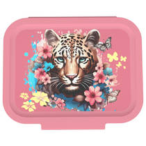 Lunch Buddies brooddoos luipaard met bloemen productafbeelding 2
