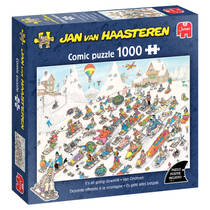 Jumbo Jan van Haasteren puzzel Van onderen + poster - 1000 stukjes