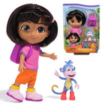 Dora pop met Rugzak en Boots figuur - 15 cm