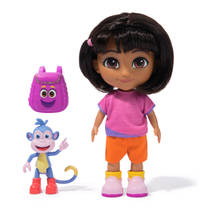 Dora pop met Rugzak en Boots figuur - 15 cm productafbeelding 2