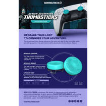 KontrolFreek Action Lotus Thumbsticks PS4 + PS5 - blauwgroen productafbeelding 7