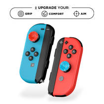 KontrolFreek Splash Thumbsticks Nintendo Switch - blauw/rood productafbeelding 3