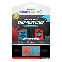KontrolFreek Splash Thumbsticks Nintendo Switch - blauw/rood productafbeelding 2