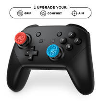 KontrolFreek Splash Thumbsticks Nintendo Switch Pro - blauw/rood productafbeelding 3